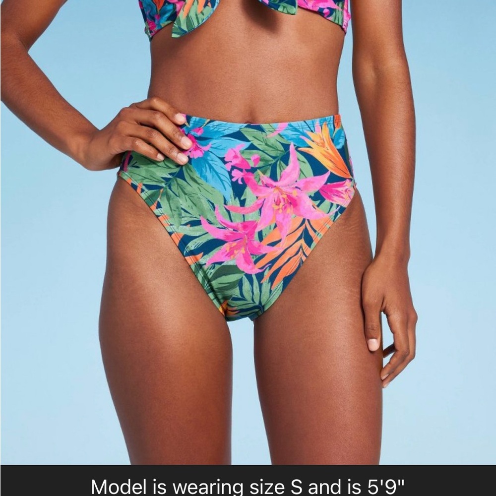 Woman’s high waist, high leg bikini, bottom only